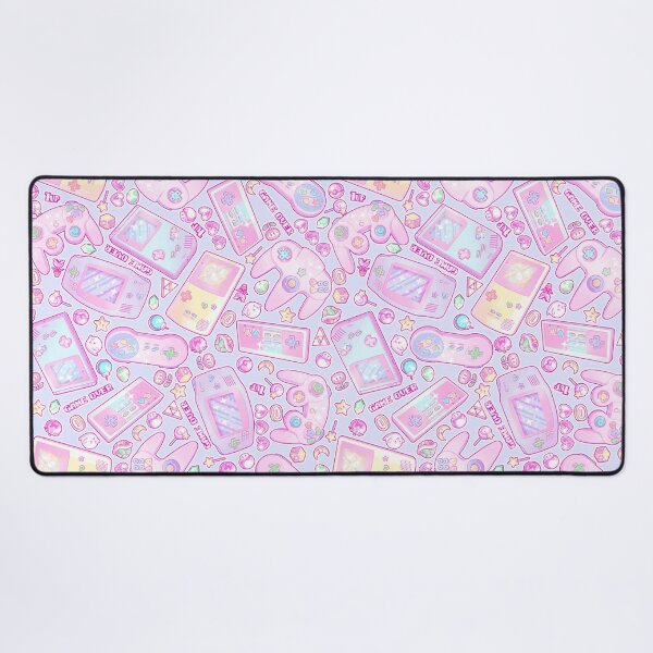 Pastel Pink Seaside Desk Mat | Custom Artisan Mousepad | Gaming & Office  Desk Mat