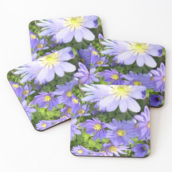 Item preview, Anemone Blanda Blue Pretty Flowers  designed and sold by cascadecuts.