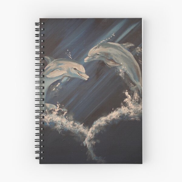 Item preview, Love Swims Deep Dolphin Heart designed and sold by theartofdeb.