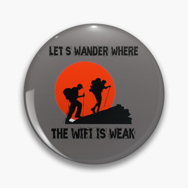 Artikelvorschau, Lass uns wandern, wo das WLAN schwach ist, Wandershirt, Wanderliebhaber, Geschenk für Freunde, Familienmitglieder entworfen und verkauft von amine163.