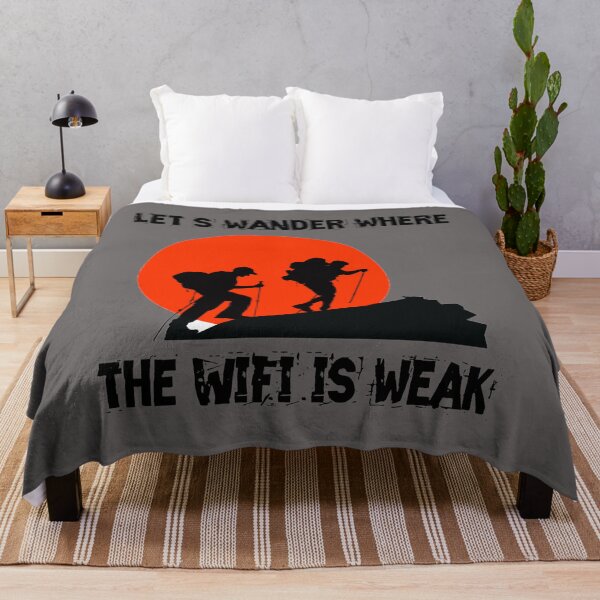 Item preview, Let’s wander where the WiFi is weak, Hiking Shirt, Hiking Lovers, Gift for Friend, Family Members designed and sold by amine163.