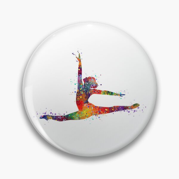 Item preview, Girl Gymnastics Twine Watercolor designed and sold by LotusGifts.