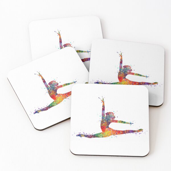 Item preview, Girl Gymnastics Twine Watercolor designed and sold by LotusGifts.
