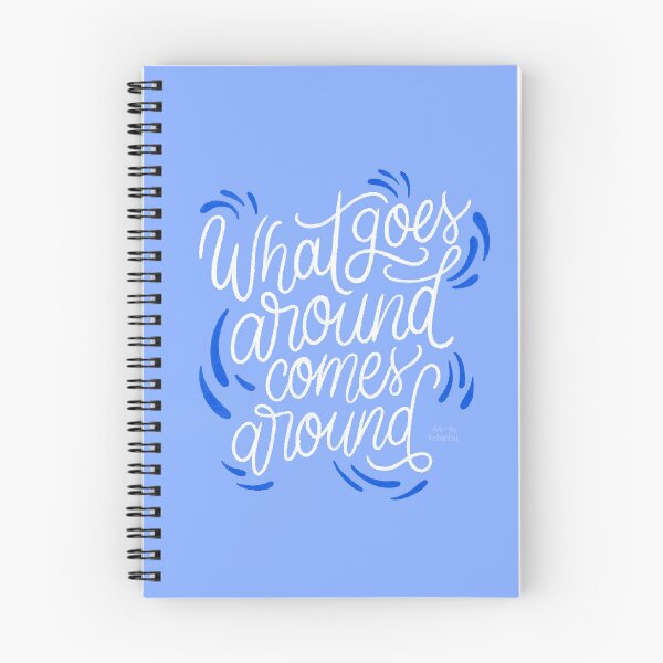 Item preview, What Goes Around Comes Around Quote Drawing Hand lettering Illustration cursive deep  designed and sold by Amber  Liu.