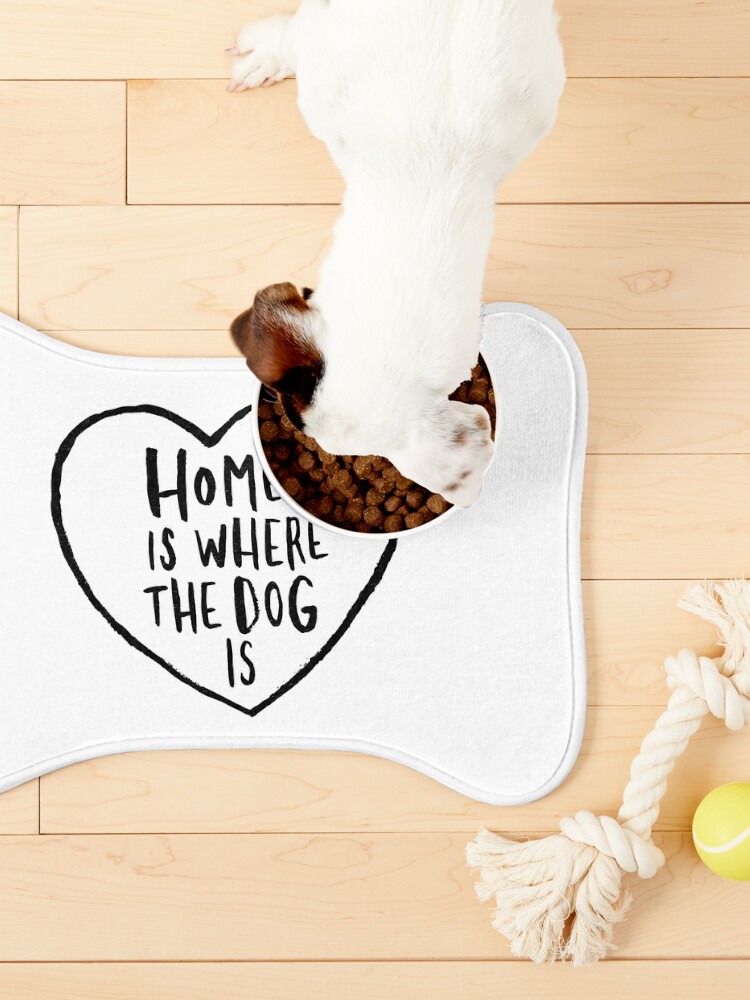 Alternate view of Home Is Where The Dog Is Pet Mat