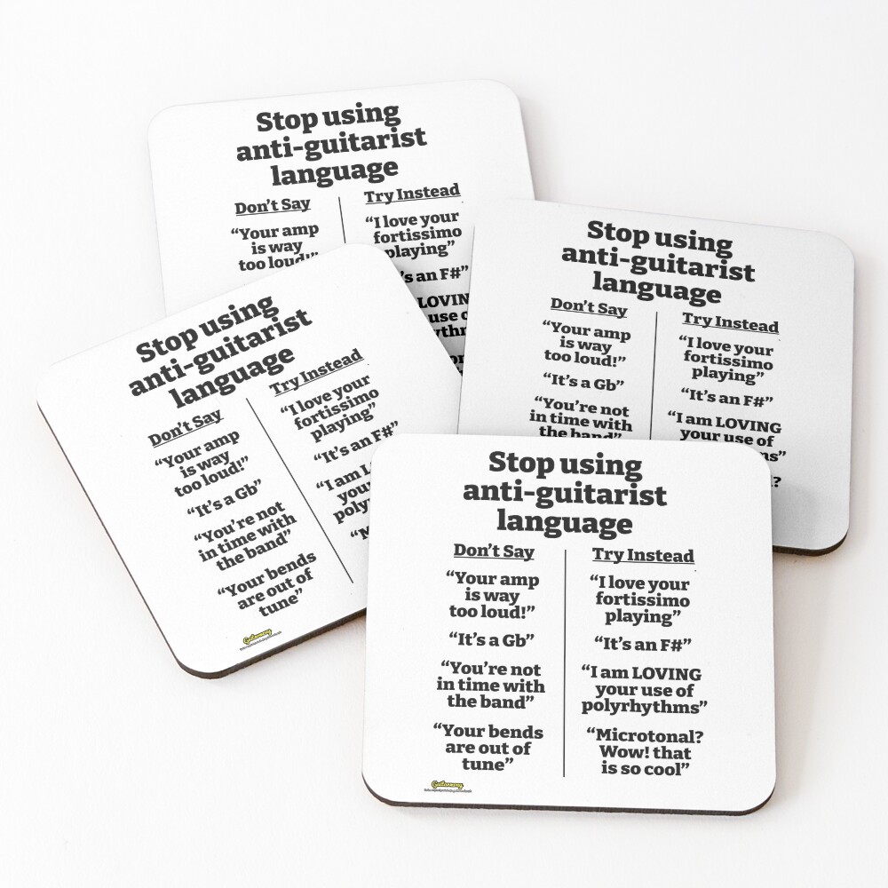 Item preview, Coasters (Set of 4) designed and sold by Guitarmony.