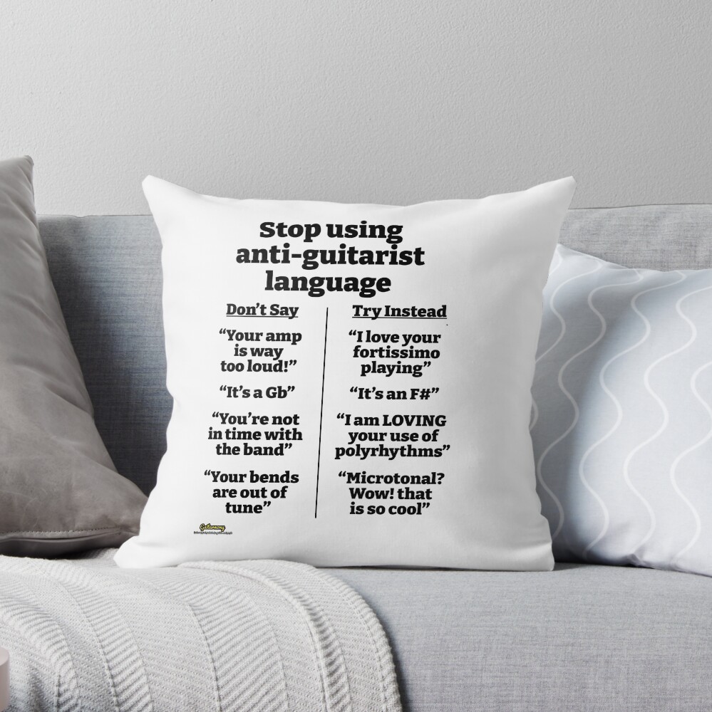 Item preview, Throw Pillow designed and sold by Guitarmony.