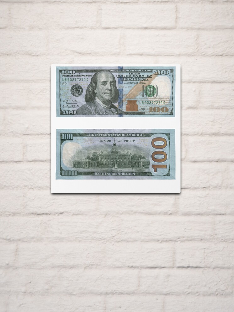 100 Dollar Bill - Money Art Board Print for Sale by rocklanone