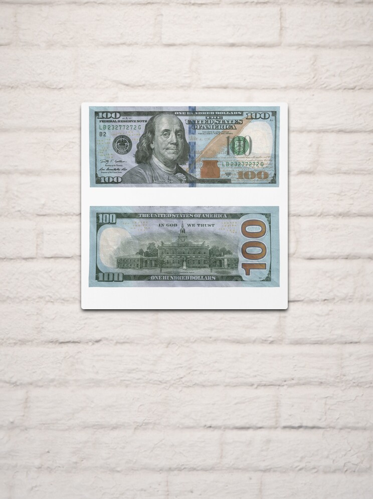 100 Dollar Bill - Money Photographic Print for Sale by rocklanone