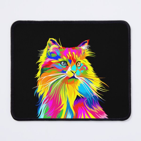 Item preview, Pop Art Cat Rainbow Color designed and sold by Delightfully Cynical.
