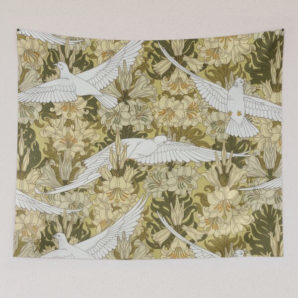 Item preview, Doves and Lilies designed and sold by silvercrystal.