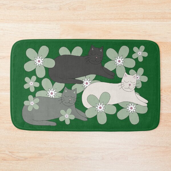 Item preview, Emerald Green Cats designed and sold by tosojourn.