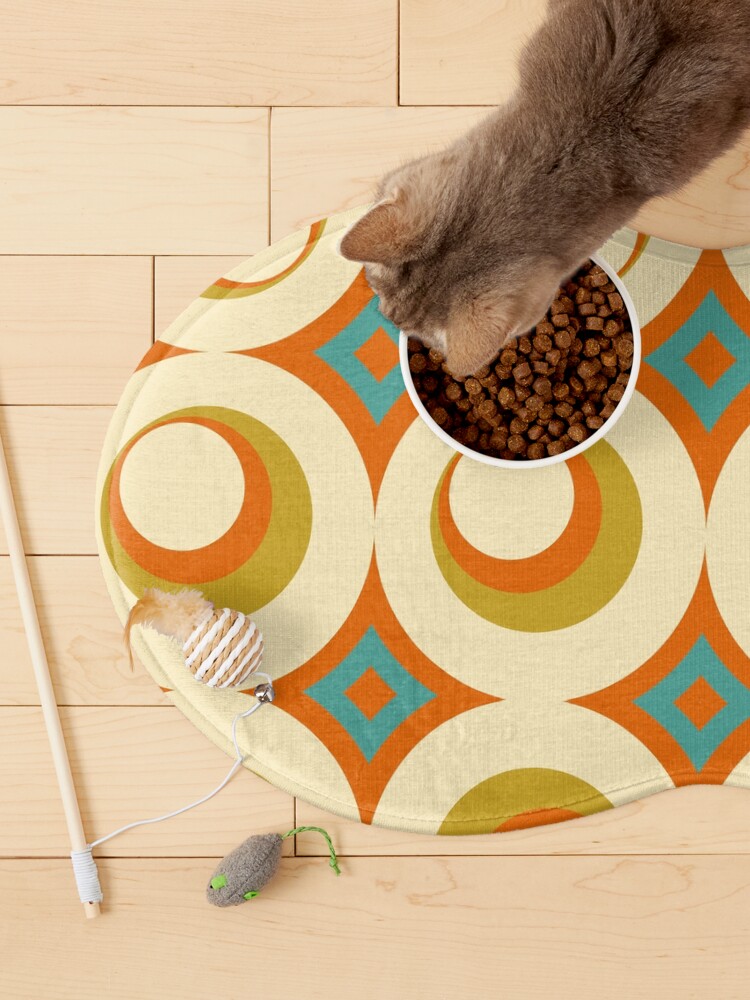 Alternate view of Mid-Century Modern Orange Pet Mat