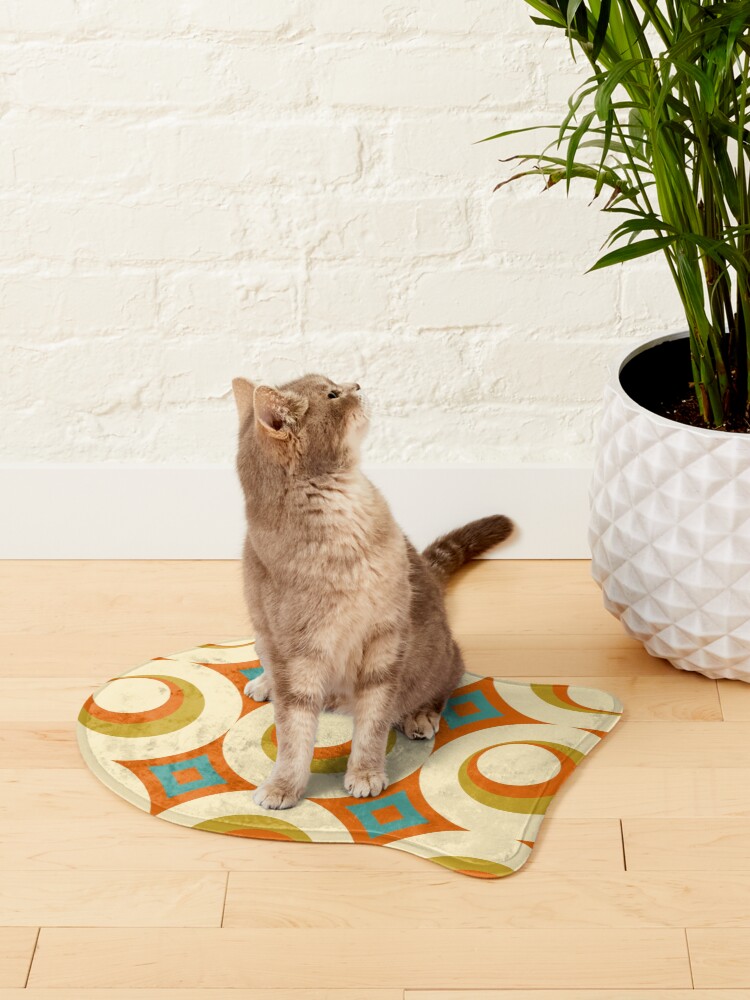 Alternate view of Mid-Century Modern Orange Pet Mat