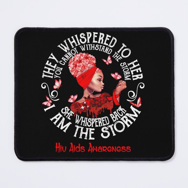 Item preview, Black Girl Fighter Strong I Am The Storm Hiv Aids Awareness designed and sold by Mnrshirley.