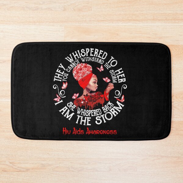 Item preview, Black Girl Fighter Strong I Am The Storm Hiv Aids Awareness designed and sold by Mnrshirley.