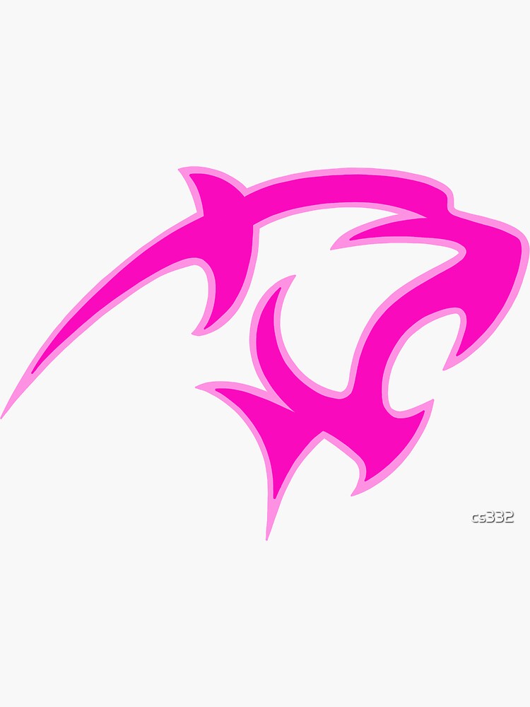 Adelphi University Pink Panther Logo Sticker for Sale by cs332