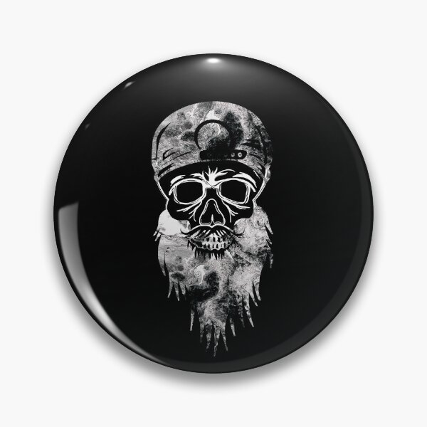 Item preview, There is beauty in darkness abstract beard crazy skull with hat designed and sold by TitaCris.