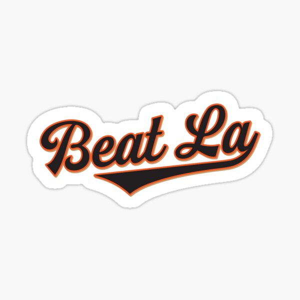 Beat L.A. Giants Sticker Sticker for Sale by MichaelCatelli