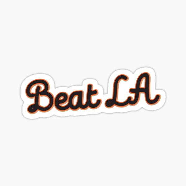 Beat L.A. Giants Sticker Sticker for Sale by MichaelCatelli