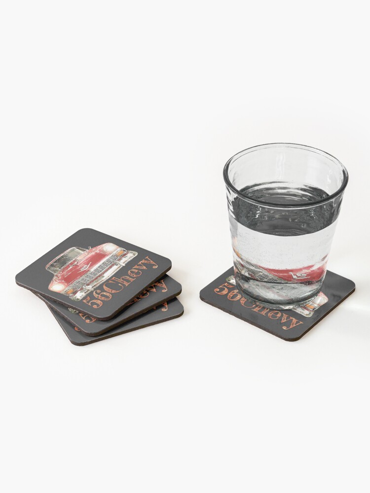 56 Chevy Classic Hotrod American Vintage Muscle | Coasters (Set of 4)