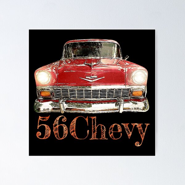 Item preview, 56 Chevy Classic Hotrod American Vintage Muscle designed and sold by AGED Limited.