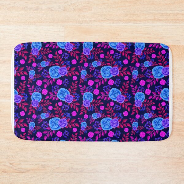 Item preview, Purple Floral Illustration Background Wallpaper designed and sold by DigitalChickHub.