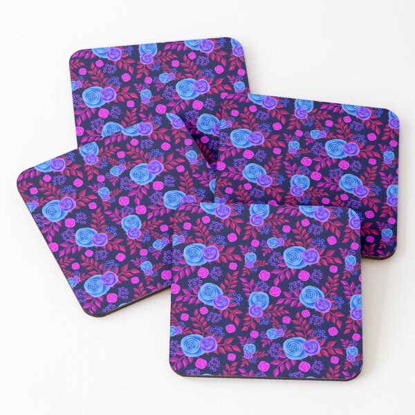 Item preview, Purple Floral Illustration Background Wallpaper designed and sold by DigitalChickHub.