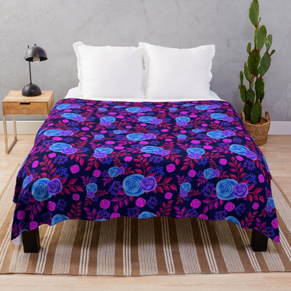 Item preview, Purple Floral Illustration Background Wallpaper designed and sold by DigitalChickHub.