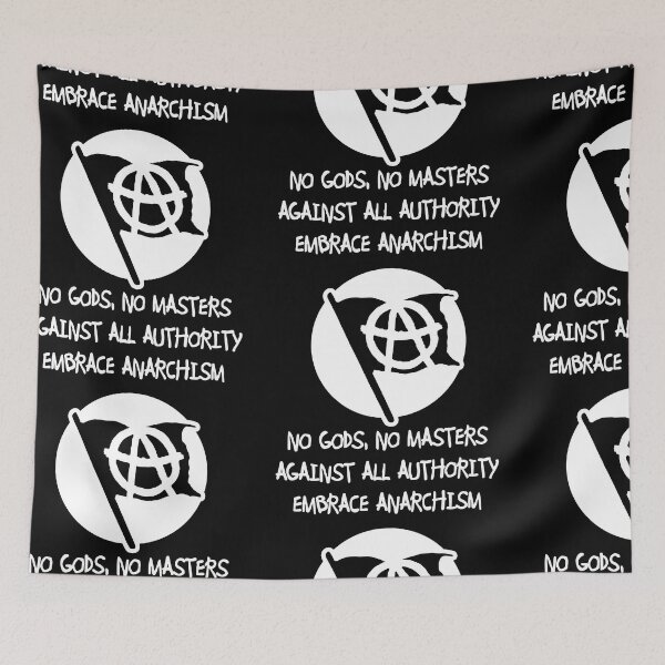 Item preview, No gods, no masters, against all authority, embrace anarchism designed and sold by TheFoolsGallery.
