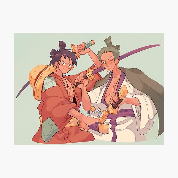 Wano luffy & zoro Photographic Print