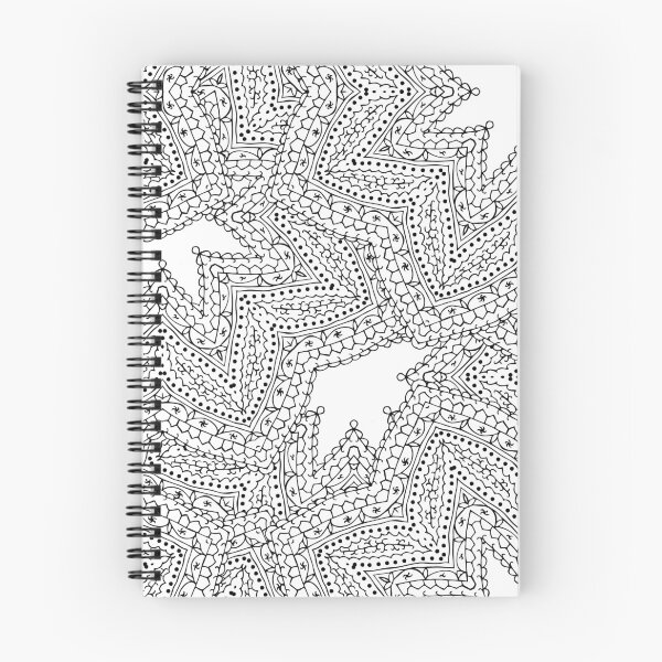 Item preview, Monochrome hand drawn lace doodle abstract pattern designed and sold by MadinaFatt.