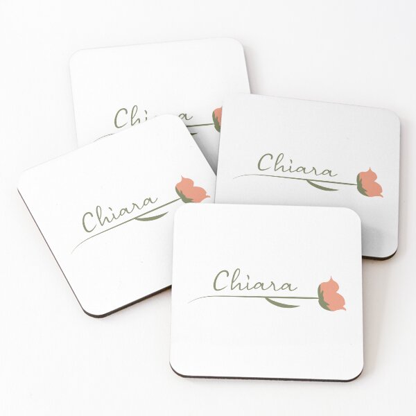 Item preview, Chiara name on a rose designed and sold by flamendes.