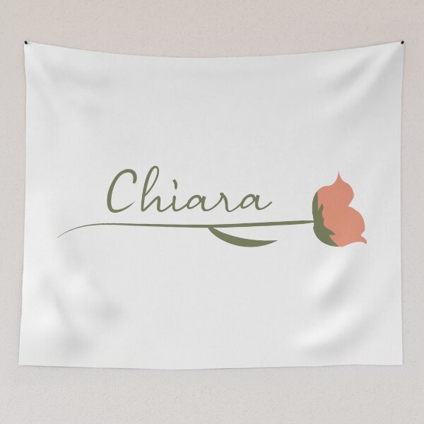 Item preview, Chiara name on a rose designed and sold by flamendes.