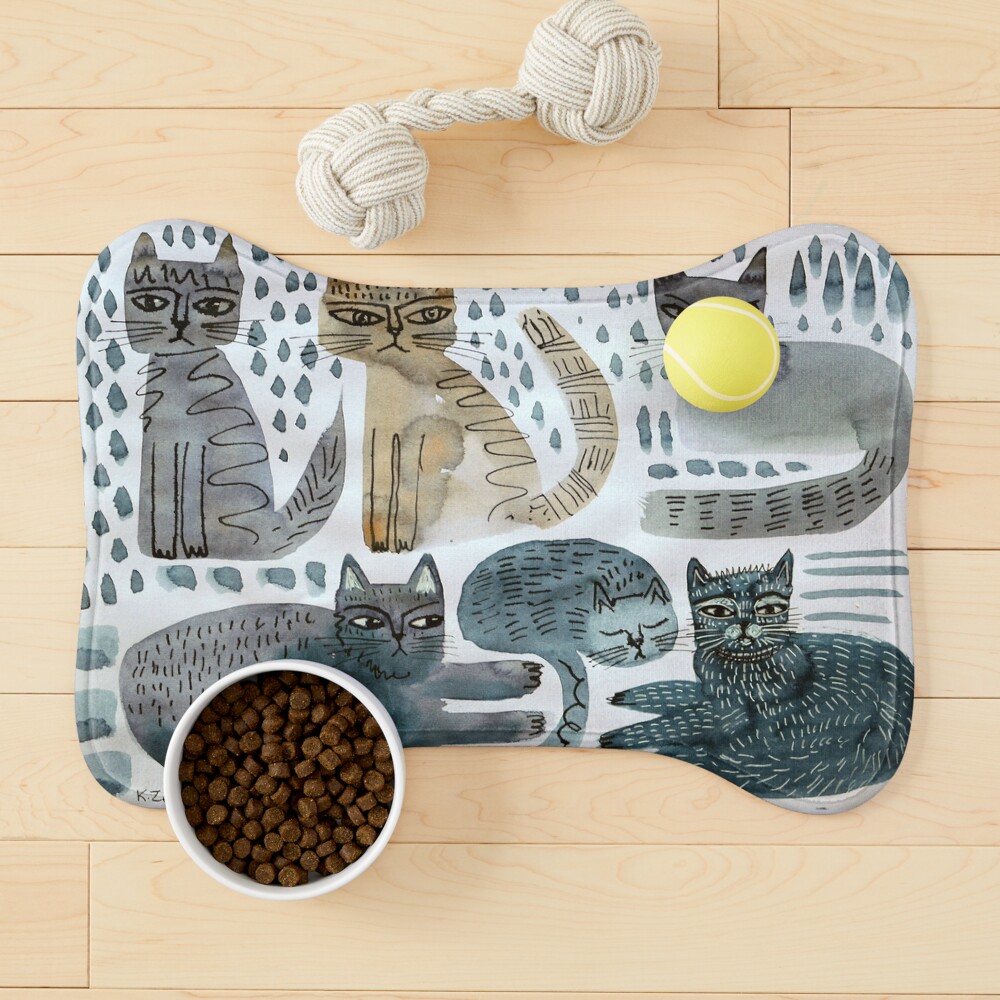 Cats doodle Pet Mat