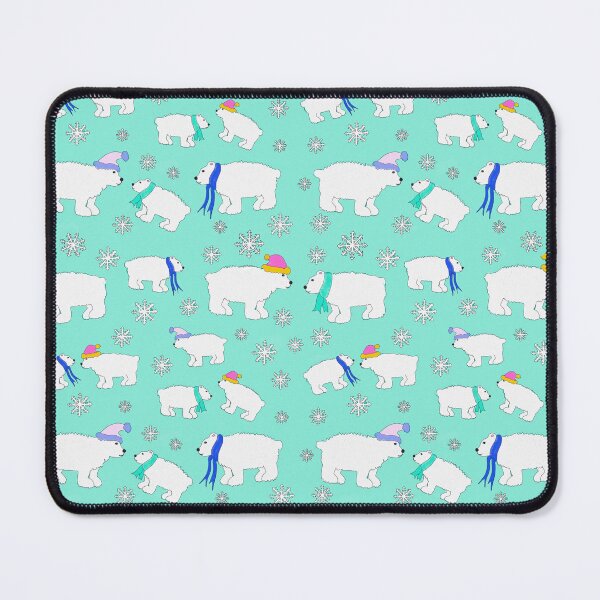 Aperçu de l'œuvre Vacances de Noël des ours polaires d'hiver créée et vendue par DaisyLemon.