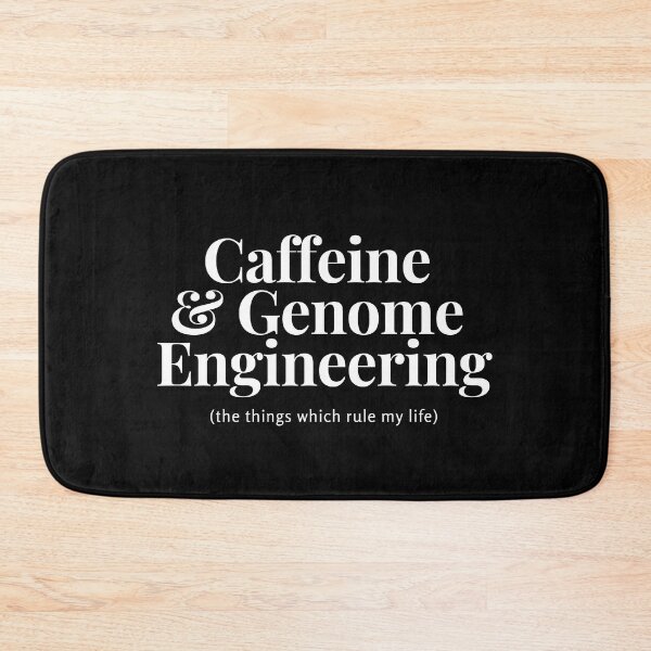 Item preview, Caffeine and Genome Engineering - the things which rule my life (white) designed and sold by quiet-charm.