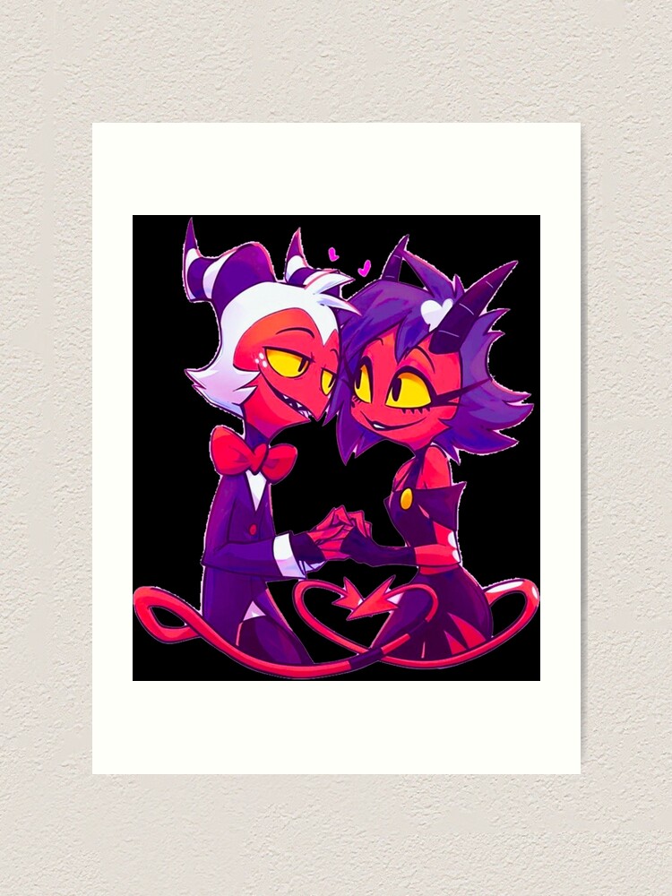 Helluva Boss Millie And Moxxie Sticker Art Print For Sale By Olivefuent Redbubble