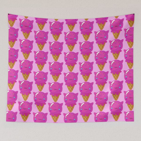 Item preview, Cute Pink Cat Ice Cream with a Face designed and sold by TheEndlessStore.