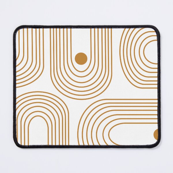 Item preview, Circles and Curved Lines in Goldenrod designed and sold by JuneJournal.