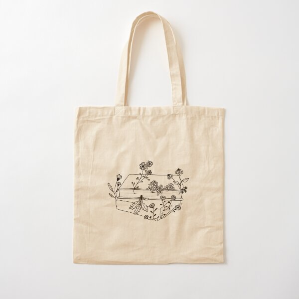 Aperçu du livre floral Tote bag classique