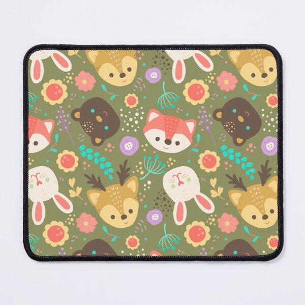 Item preview, Cute Woodland Animals and Flowers Pattern designed and sold by julianamotzko.