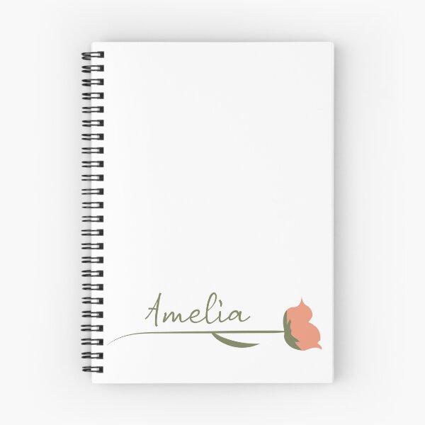 Item preview, Nombre de Amelia en una rosa designed and sold by flamendes.
