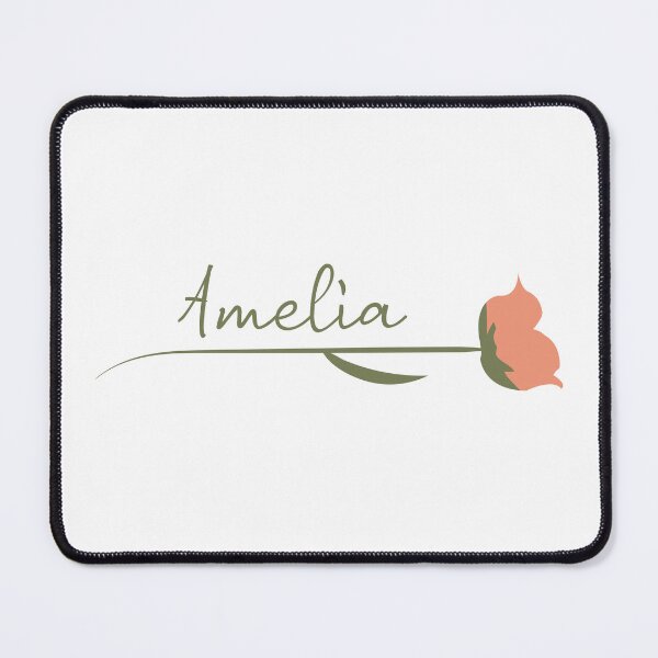 Item preview, Amelia name on a rose designed and sold by flamendes.