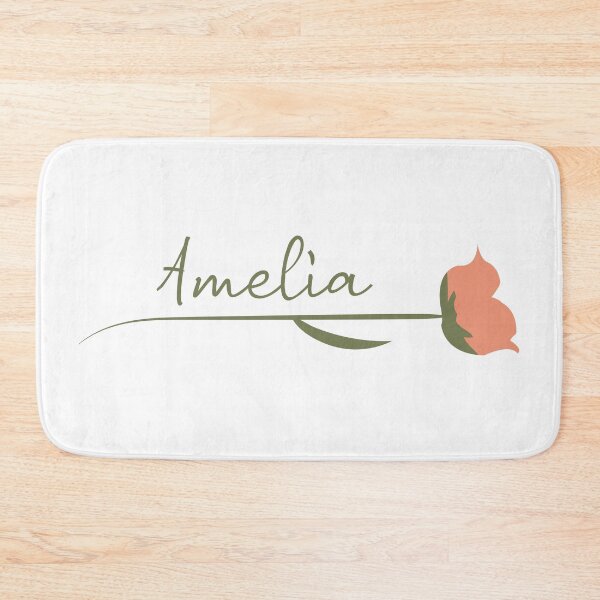 Item preview, Amelia name on a rose designed and sold by flamendes.