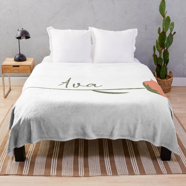 Item preview, Ava name on a rose designed and sold by flamendes.