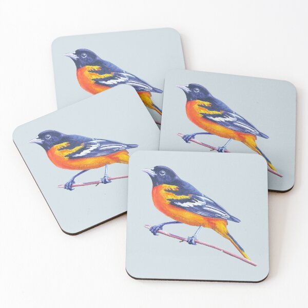 Item preview, Baltimore Oriole - bird painting (no background) designed and sold by Emily Bickell.