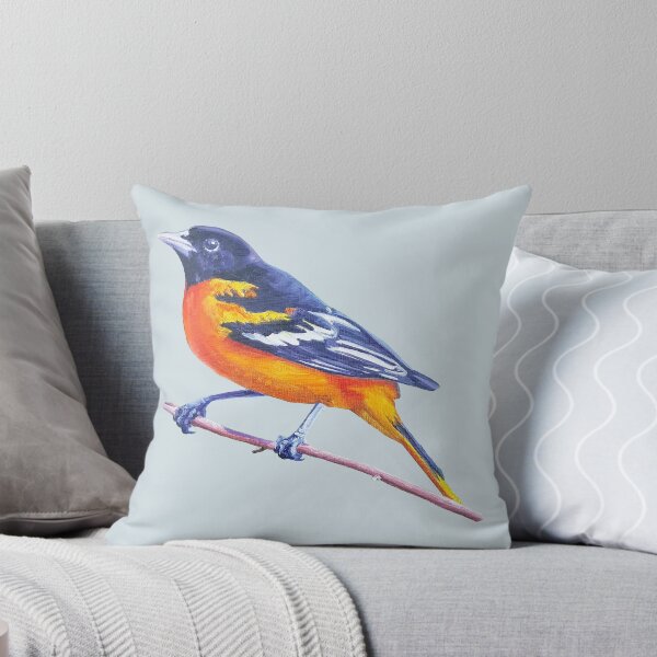 Aperçu de l'œuvre Oriole de Baltimore - peinture d'oiseau (pas de fond) créée et vendue par Emily Bickell.
