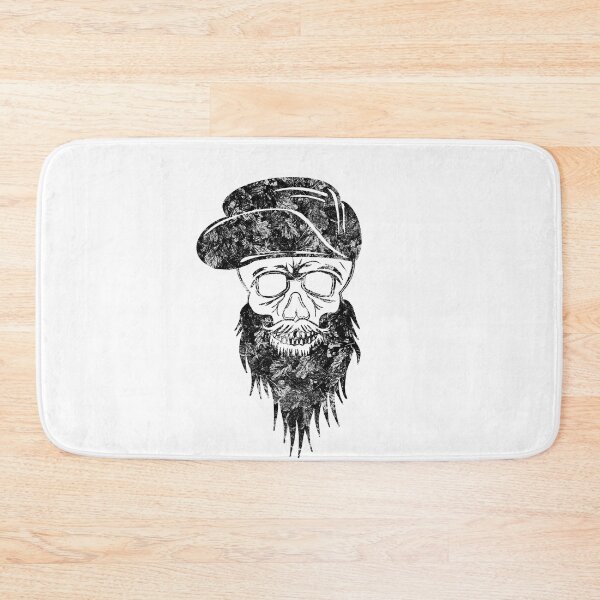 Item preview, Dark leaves in darkest skies abstract crazy beard skull designed and sold by TitaCris.