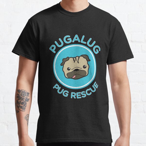 Vista previa del artículo con la obra «Logotipo clásico de Pugalug», diseñado y vendido por pugalugrescue.